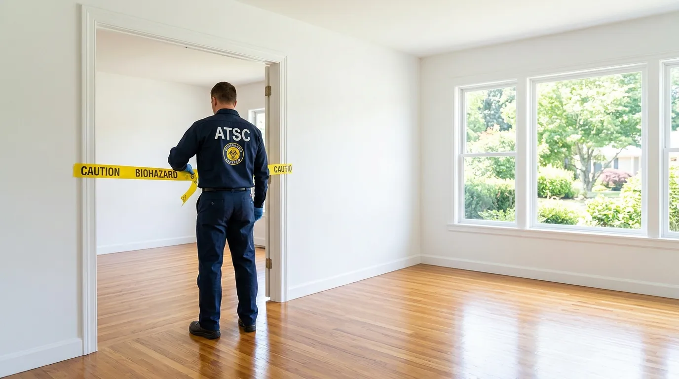 Certified biohazard cleanup crew performing Trauma Scene Cleanup in Palmetto Bay